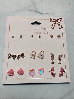 🎀 LC Lauren Conrad 9-pair Earrings Set NWT